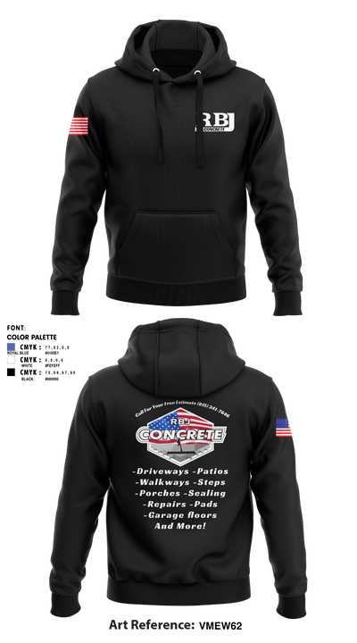 RBJ Concrete 52561308 Hoodie - 2