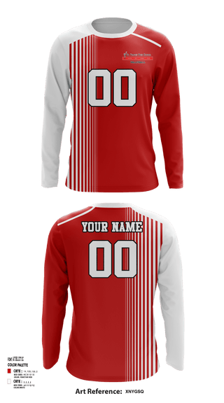 Long Sleeve Performance Shirt, St Francis High School Volleyball, Men's Volleyball, Teamtime, Team time, sublimation, custom sports apparel, team uniforms, spirit wear, spiritwear, sports uniforms, custom shirts, team store, custom team store, fundraiser sports, apparel fundraiser