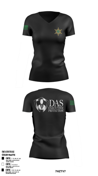 Women's Short Sleeve Vneck Shirt, DAS EXECUTIVE PROTECTION LLCDAS EXECUTIVE PROTECTION LLC, , Teamtime, Team time, sublimation, custom sports apparel, team uniforms, spirit wear, spiritwear, sports uniforms, custom shirts, team store, custom team store, fundraiser sports, apparel fundraiser