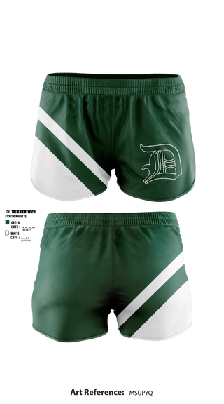 Women's Shorts, Dallas County High School, Spirit Store, Teamtime, Team time, sublimation, custom sports apparel, team uniforms, spirit wear, spiritwear, sports uniforms, custom shirts, team store, custom team store, fundraiser sports, apparel fundraiser
