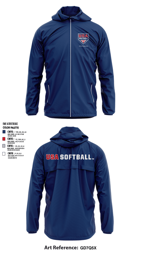 Windbreaker, USA Softball of NH, Softball, Teamtime, Team time, sublimation, custom sports apparel, team uniforms, spirit wear, spiritwear, sports uniforms, custom shirts, team store, custom team store, fundraiser sports, apparel fundraiser