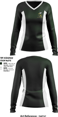 Leavitt Area High School Cheer 62037946 Women's Long Sleeve V-neck Shirt - 1