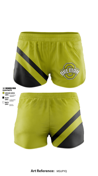Women's Shorts, Okemah High School, Spirit Store, Teamtime, Team time, sublimation, custom sports apparel, team uniforms, spirit wear, spiritwear, sports uniforms, custom shirts, team store, custom team store, fundraiser sports, apparel fundraiser