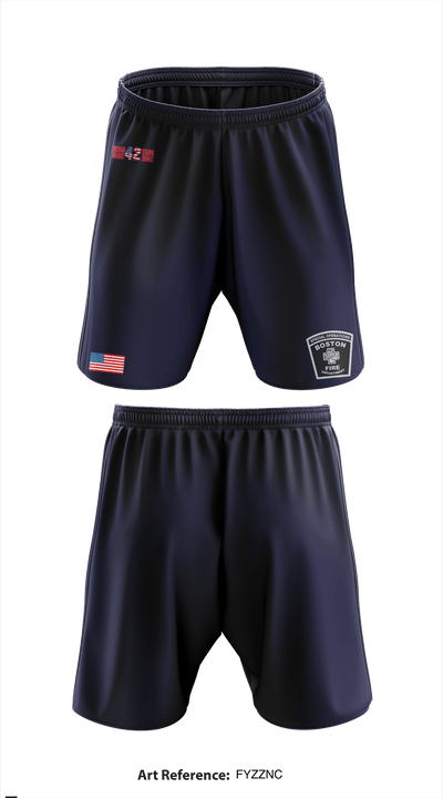 Boston Fire Department Engine-42 59280094 Athletic Shorts With Pockets - 4