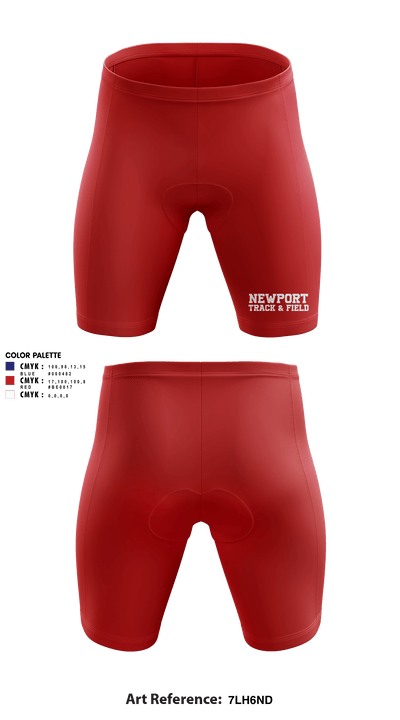 Newport High School Track & Field 49757231 Men's Compression Shorts - 2