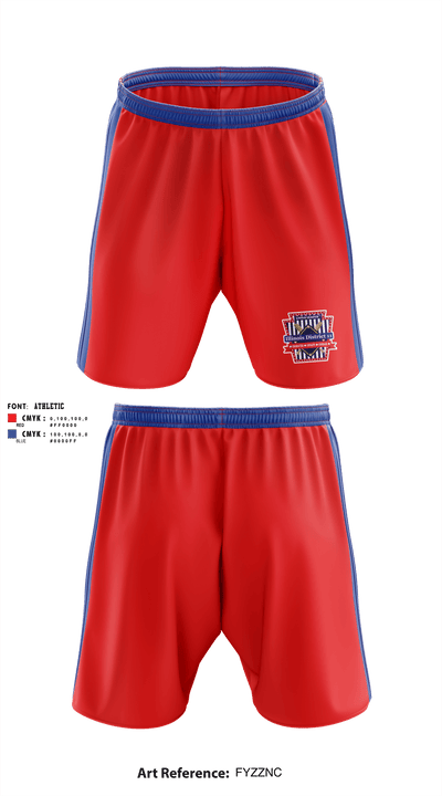 Illinois District 11 Little League 21497402 Athletic Shorts With Pockets - 1