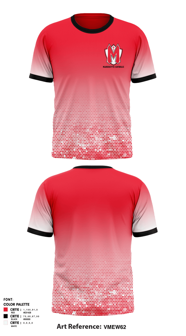 Short Sleeve Performance Shirt, Marquette Catholic High School Dance, Spirit Store, Teamtime, Team time, sublimation, custom sports apparel, team uniforms, spirit wear, spiritwear, sports uniforms, custom shirts, team store, custom team store, fundraiser sports, apparel fundraiser