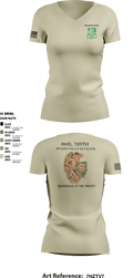709th MP BN HHD 13627069 Women's Short Sleeve V-neck Shirt - 5