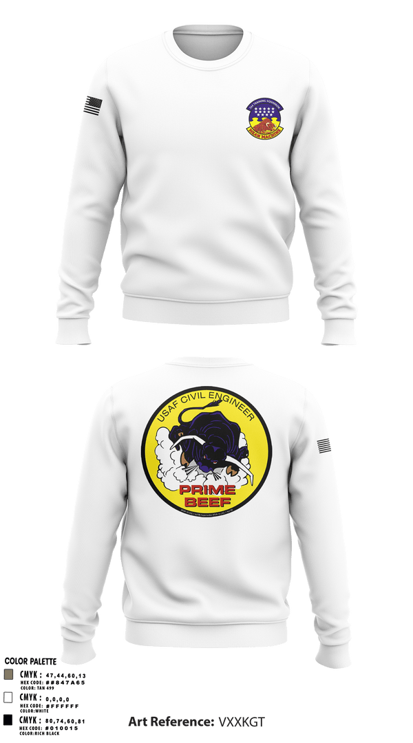 Crew Neck Sweatshirt, 366 TRS, Air Force, Teamtime, Team time, sublimation, custom sports apparel, team uniforms, spirit wear, spiritwear, sports uniforms, custom shirts, team store, custom team store, fundraiser sports, apparel fundraiser