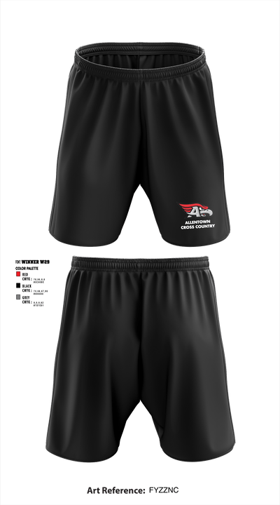 Allentown High School Cross Country 36691106 Athletic Shorts With Pockets - 5