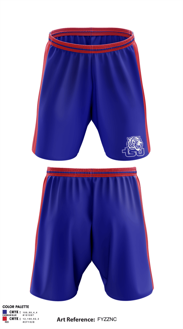 Athletic Shorts With Pockets, Tennessee State University Cheer, Cheer, Teamtime, Team time, sublimation, custom sports apparel, team uniforms, spirit wear, spiritwear, sports uniforms, custom shirts, team store, custom team store, fundraiser sports, apparel fundraiser