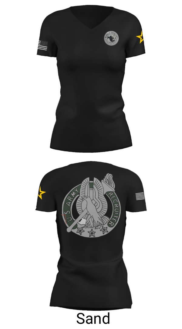 Women's Short Sleeve Vneck Shirt, , Army, Teamtime, Team time, sublimation, custom sports apparel, team uniforms, spirit wear, spiritwear, sports uniforms, custom shirts, team store, custom team store, fundraiser sports, apparel fundraiser