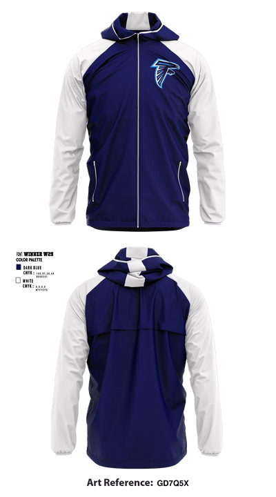 Bertie High School Cheer 80962560 Windbreaker - 1