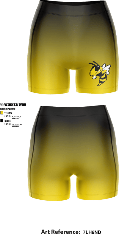 Chaloner Middle School Volleyball 80402615 Women's Compression Shorts - 1