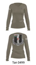 3rd Battalion 60th infantry Regiment River Raiders 94205182 Women's Long Sleeve V-neck Shirt - 39