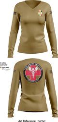 345th MCGA 98196690 Women's Long Sleeve V-neck Shirt - 13