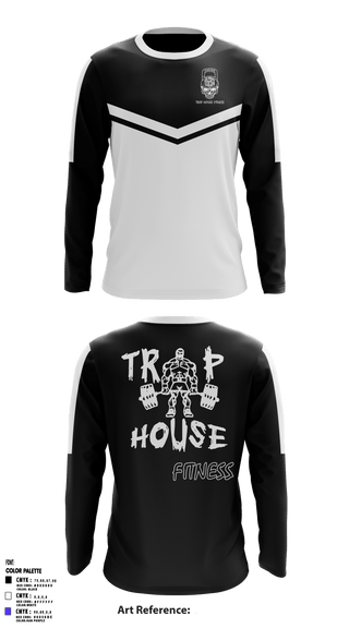 Long Sleeve Performance Shirt, Trap House Fitness, Spirit Store, Teamtime, Team time, sublimation, custom sports apparel, team uniforms, spirit wear, spiritwear, sports uniforms, custom shirts, team store, custom team store, fundraiser sports, apparel fundraiser