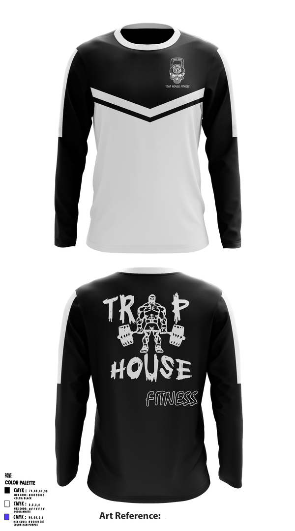 Long Sleeve Performance Shirt, Trap House Fitness, Spirit Store, Teamtime, Team time, sublimation, custom sports apparel, team uniforms, spirit wear, spiritwear, sports uniforms, custom shirts, team store, custom team store, fundraiser sports, apparel fundraiser