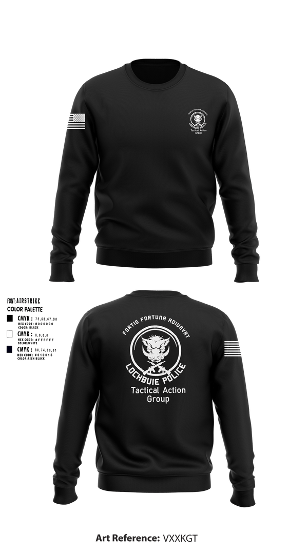 Crew Neck Sweatshirt, Lochbuie PD TAG, Police, Teamtime, Team time, sublimation, custom sports apparel, team uniforms, spirit wear, spiritwear, sports uniforms, custom shirts, team store, custom team store, fundraiser sports, apparel fundraiser