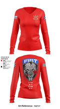 1-41 FA 18565829 Women's Long Sleeve V-neck Shirt - 6