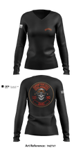 Support steel hammerz 94341085 Women's Long Sleeve V-neck Shirt - 1