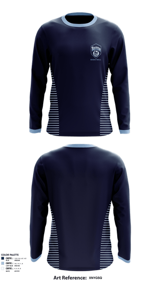 Long Sleeve Performance Shirt, Triton Youth Basketball, Men's Basketball, Teamtime, Team time, sublimation, custom sports apparel, team uniforms, spirit wear, spiritwear, sports uniforms, custom shirts, team store, custom team store, fundraiser sports, apparel fundraiser