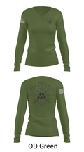 HING CERFP 61368165 Women's Long Sleeve V-neck Shirt - 38