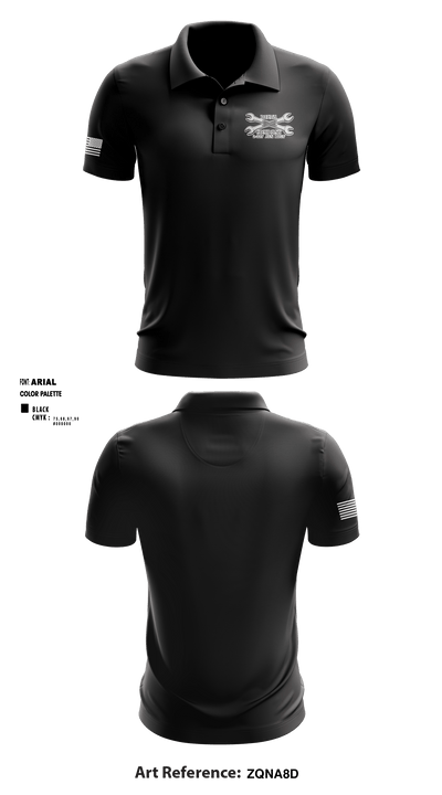 Delta Company "Outlaws" 47733508 Short Sleeve Performance Polo - 1