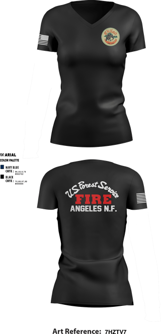 Women's Short Sleeve Vneck Shirt, Chilao fire camp, Fire Department, Teamtime, Team time, sublimation, custom sports apparel, team uniforms, spirit wear, spiritwear, sports uniforms, custom shirts, team store, custom team store, fundraiser sports, apparel fundraiser