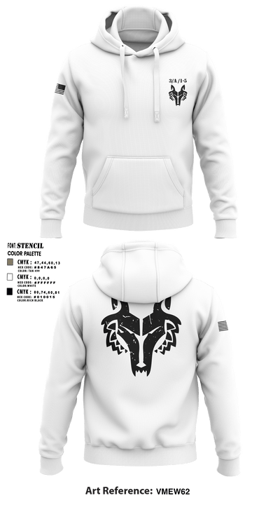 3rd Plt A Co 1-5 14607010 Hoodie - 2