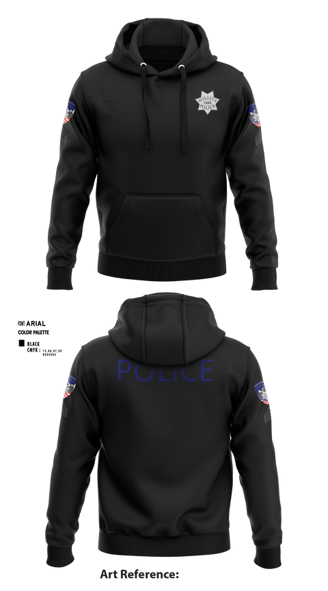 Hoodie, Willits Little Lake JRTF, Police, Teamtime, Team time, sublimation, custom sports apparel, team uniforms, spirit wear, spiritwear, sports uniforms, custom shirts, team store, custom team store, fundraiser sports, apparel fundraiser