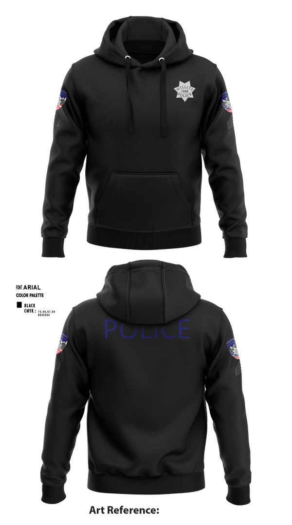 Hoodie, Willits Little Lake JRTF, Police, Teamtime, Team time, sublimation, custom sports apparel, team uniforms, spirit wear, spiritwear, sports uniforms, custom shirts, team store, custom team store, fundraiser sports, apparel fundraiser