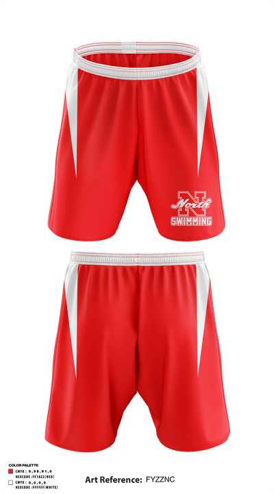 North Attleborough High School Swimming 66715277 Athletic Shorts With Pockets - 33