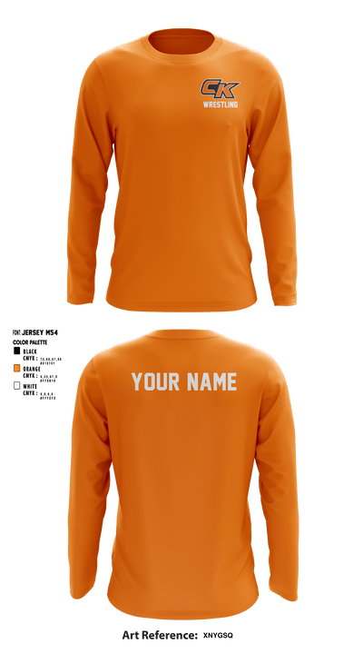 CK Wrestling 95145120 Long Sleeve Performance Shirt - 3