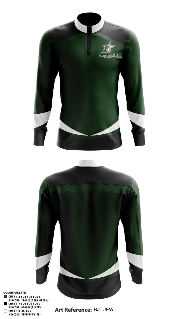 Quarter Zip Jacket, Eastside Stars Hockey, Ice Hockey, Teamtime, Team time, sublimation, custom sports apparel, team uniforms, spirit wear, spiritwear, sports uniforms, custom shirts, team store, custom team store, fundraiser sports, apparel fundraiser