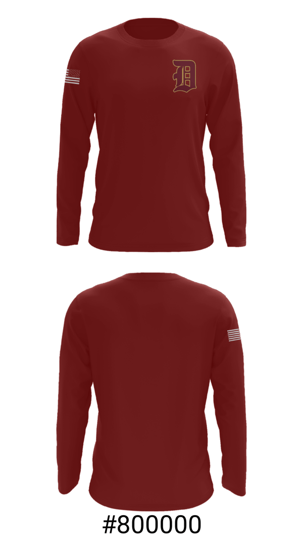 Long Sleeve Performance Shirt, Doherty Memorial High School Swimming, Swimming, Teamtime, Team time, sublimation, custom sports apparel, team uniforms, spirit wear, spiritwear, sports uniforms, custom shirts, team store, custom team store, fundraiser sports, apparel fundraiser