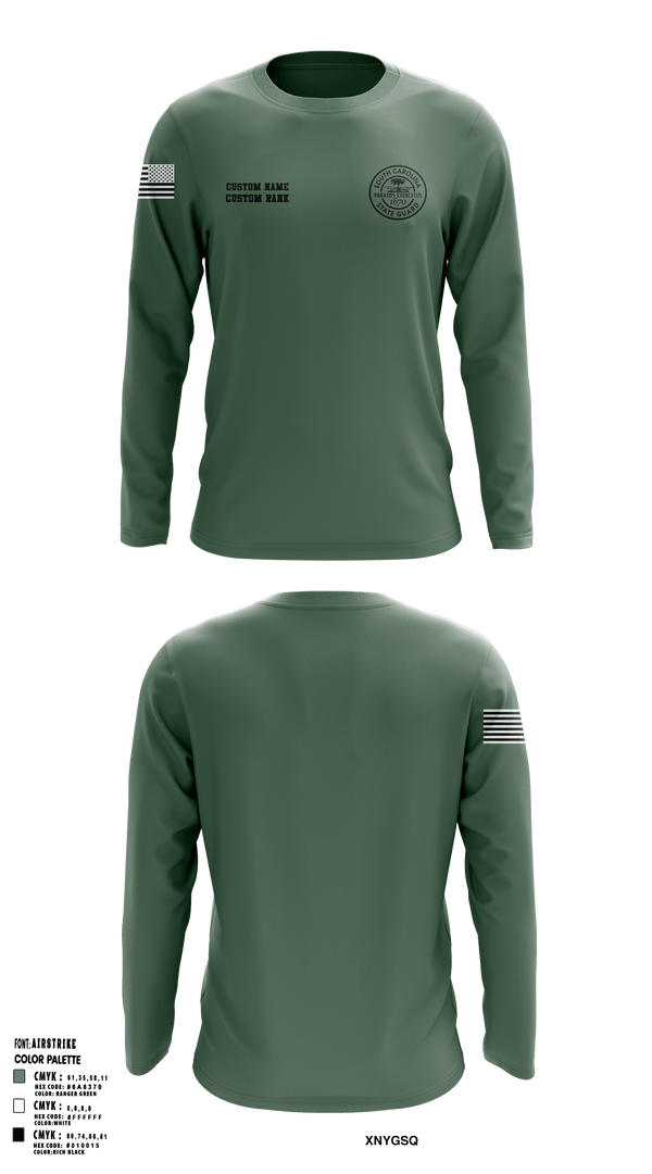 Long Sleeve Performance Shirt, South Carolina State Guard, , Teamtime, Team time, sublimation, custom sports apparel, team uniforms, spirit wear, spiritwear, sports uniforms, custom shirts, team store, custom team store, fundraiser sports, apparel fundraiser