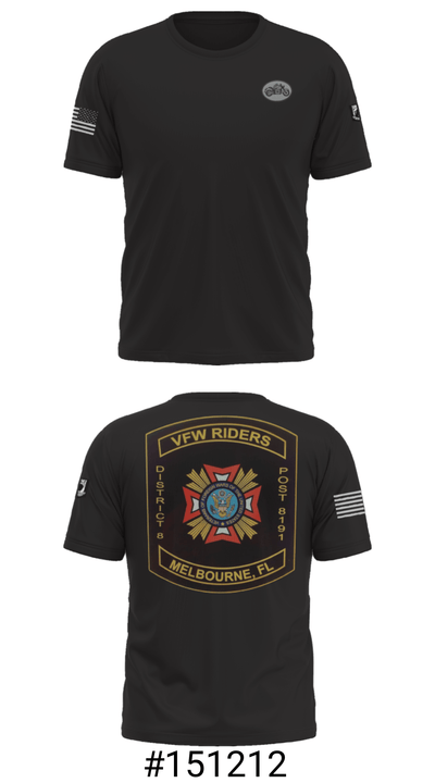 VFW Post 8191 13144984 Short Sleeve Performance Shirt - 31