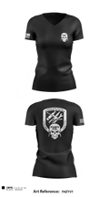 F (FA FSC) 141 BSB 93612755 Women's Short Sleeve V-neck Shirt - 1