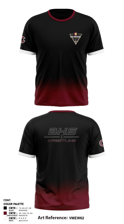 Berthoud High School Spartans 48349950 Short Sleeve Rash Guard Shirt - 1