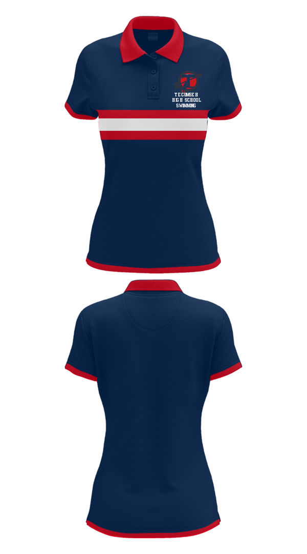 Short Sleeve Performance Polo, Tecumseh High School Swimming, Swimming, Teamtime, Team time, sublimation, custom sports apparel, team uniforms, spirit wear, spiritwear, sports uniforms, custom shirts, team store, custom team store, fundraiser sports, apparel fundraiser