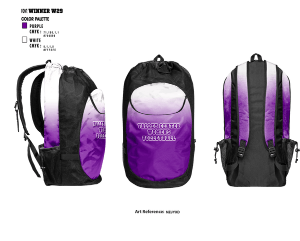 Gear Bag, Valley Center High School, Women's Volleyball, Teamtime, Team time, sublimation, custom sports apparel, team uniforms, spirit wear, spiritwear, sports uniforms, custom shirts, team store, custom team store, fundraiser sports, apparel fundraiser