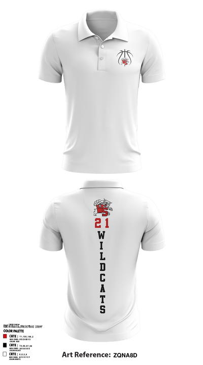 Westerville South Girls Basketball 75140636 Short Sleeve Performance Polo - 6