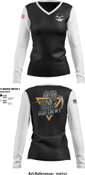 SUDT GAMING 90461587 Women's Long Sleeve V-neck Shirt - 1