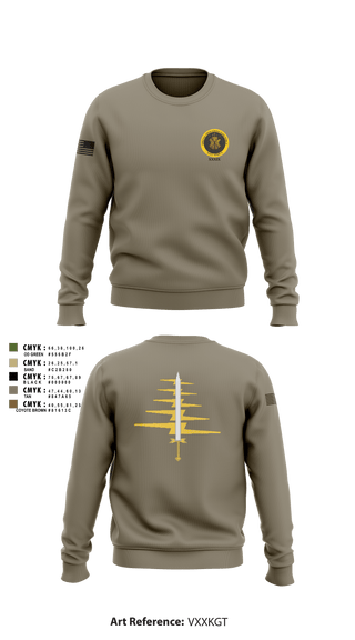 Crew Neck Sweatshirt, , Army, Teamtime, Team time, sublimation, custom sports apparel, team uniforms, spirit wear, spiritwear, sports uniforms, custom shirts, team store, custom team store, fundraiser sports, apparel fundraiser