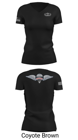 Women's Short Sleeve Vneck Shirt, , Army, Teamtime, Team time, sublimation, custom sports apparel, team uniforms, spirit wear, spiritwear, sports uniforms, custom shirts, team store, custom team store, fundraiser sports, apparel fundraiser