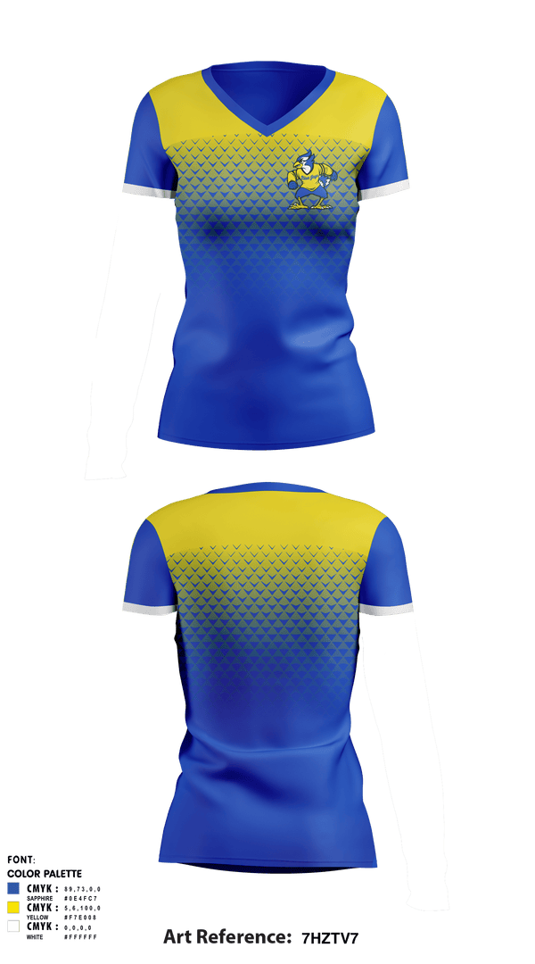 Women's Short Sleeve Vneck Shirt, Jewell High School, Spirit Store, Teamtime, Team time, sublimation, custom sports apparel, team uniforms, spirit wear, spiritwear, sports uniforms, custom shirts, team store, custom team store, fundraiser sports, apparel fundraiser