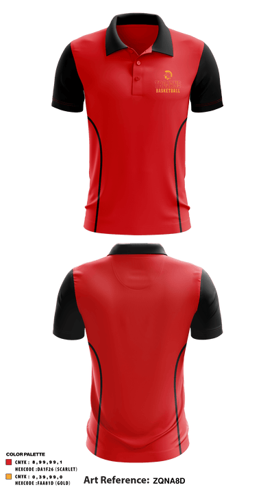 North College Hill High School Basketball 40310124 Short Sleeve Performance Polo - 3