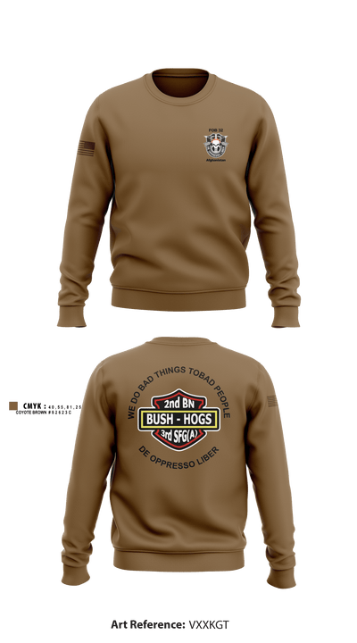 2d Battalion, 3d Special Forces Group 4124054 Crew Neck Sweatshirt - 6
