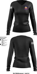 VAQ-136 46476149 Women's Long Sleeve V-neck Shirt - 1